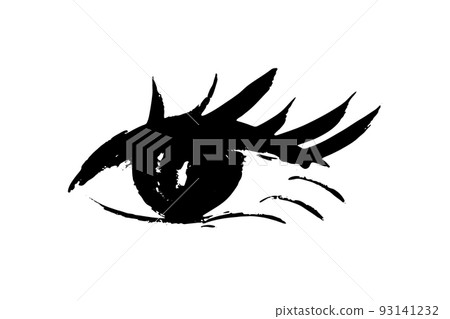 Hand Drawn Eye Icon Isolated 93141232