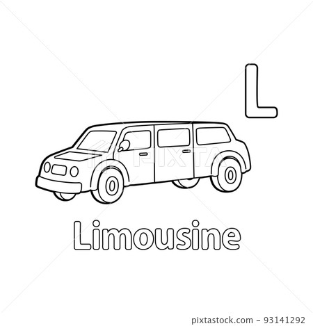 Limousine Alphabet ABC Coloring Page L 93141292