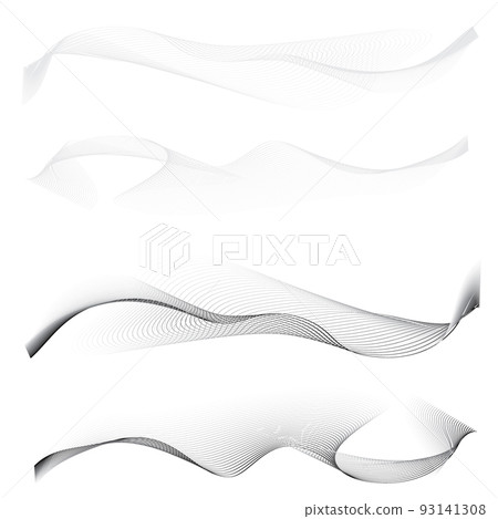 Wavy Thin Line Pattern 93141308