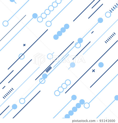 Abstract dynamic striped background. Lines and dots geometric pattern. Vector design element Abstract dynamic striped background. Lines and dots geometric pattern. Vector design element 93141600