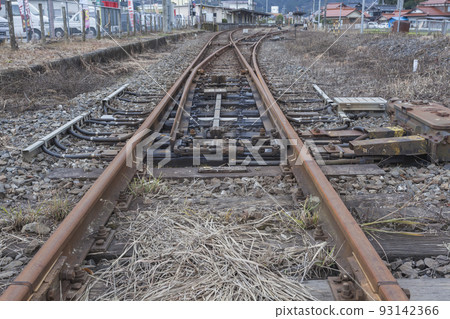 鐵軌 鐵軌 停產軌道 生鏽軌道 山口縣 礦山市 礦山線 JR西日本旅行單軌 鐵軌 鐵軌 停產軌道 生鏽軌道 山口縣 礦山市 礦山線 JR西日本旅行單軌 93142366