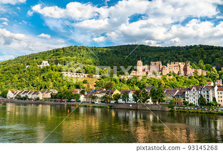View of Heidelberg with its castle in Baden-Wurttemberg, Germany 93145268