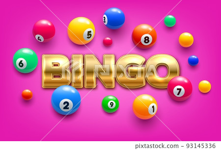 Bingo lottery vector 3d colorful balls with... - Stock Illustration  [93145336] - PIXTA