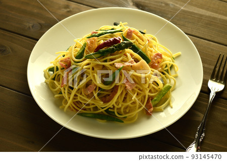 蘆筍培根意大利面 蘆筍培根意大利面 93145470