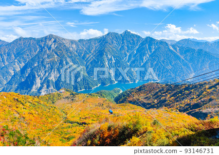 秋季立山黑部阿爾卑斯山脈路線（從大觀峰眺望） 93146731