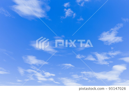 blue sky, white clouds, summer sky 93147026
