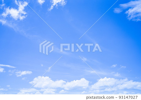 blue sky, white clouds, summer sky blue sky, white clouds, summer sky 93147027
