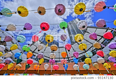 Blue Sky and Asian Lantern Festival Blue Sky and Asian Lantern Festival 93147130