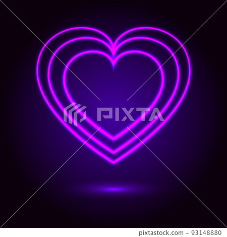 three layer heart neon light three layer heart neon light 93148880