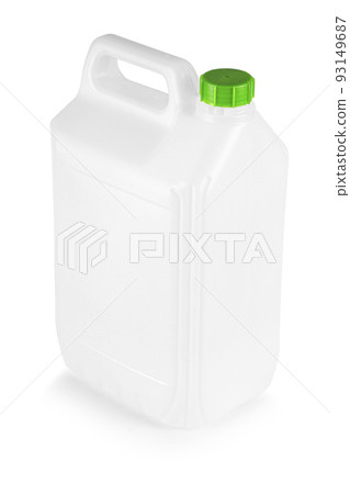 White Plastic canister isolated on white background 93149687