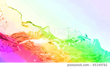 Abstract background illustration consisting of rainbow colored liquid 93149782