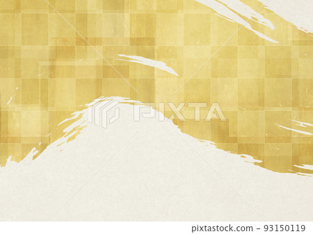 Japanese-style background, dynamism of the brush 93150119