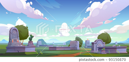 Jewish cemetery, graveyard tombstones on grass Jewish cemetery, graveyard tombstones on grass 93150870