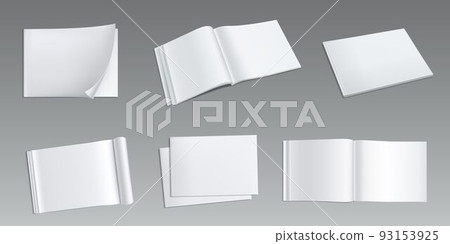 Magazine, horizontal, album, brochure mock up set 93153925