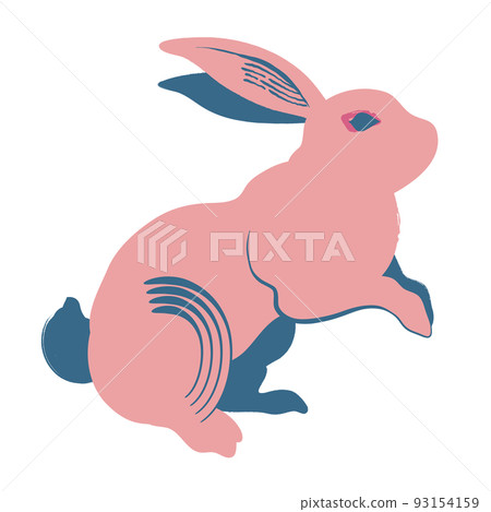 rabbit holding hands rabbit holding hands 93154159