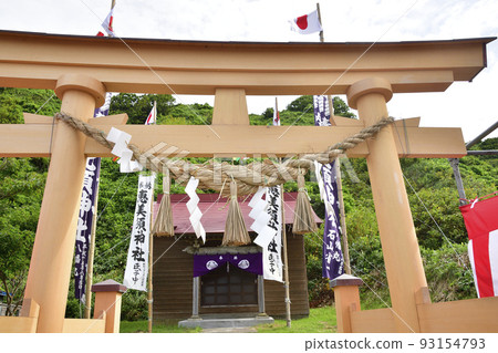在北海道音部町拍攝惠比壽神社祭典的景色 在北海道音部町拍攝惠比壽神社祭典的景色 93154793