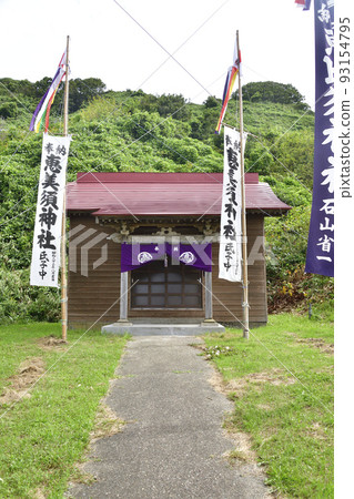 在北海道音部町拍攝惠比壽神社祭典的景色 在北海道音部町拍攝惠比壽神社祭典的景色 93154795