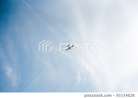 Firefighting plane against sky 93154826