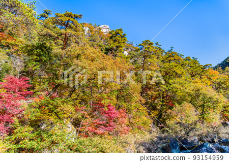 Yamanashi Prefecture Shosenkyo dyed in autumn leaves Yamanashi Prefecture Shosenkyo dyed in autumn leaves 93154959