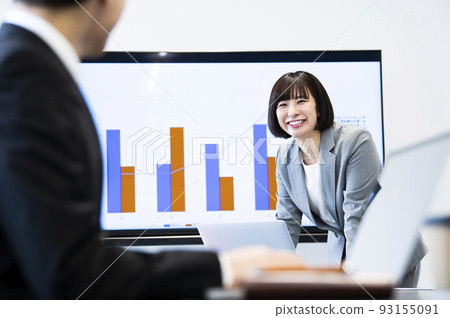 Business woman conference meeting seminar 93155091