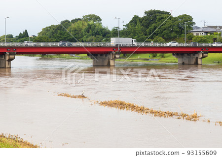 Amori River rising due to heavy rain 93155609