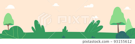 City Park with Green Grass, Trees and Lawn. Urban Garden Place for Games, Meditation and Outdoor Relax. Summer Landscape City Park with Green Grass, Trees and Lawn. Urban Garden Place for Games, Meditation and Outdoor Relax. Summer Landscape 93155612
