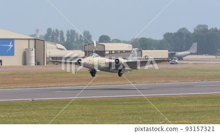 Royal Air Force Canberra PR9 high altitude reconnaissance aircraft taking off Royal Air Force Canberra PR9 high altitude reconnaissance aircraft taking off 93157321