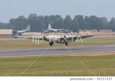 Royal Air Force Canberra PR9 high altitude reconnaissance aircraft taking off Royal Air Force Canberra PR9 high altitude reconnaissance aircraft taking off 93157327