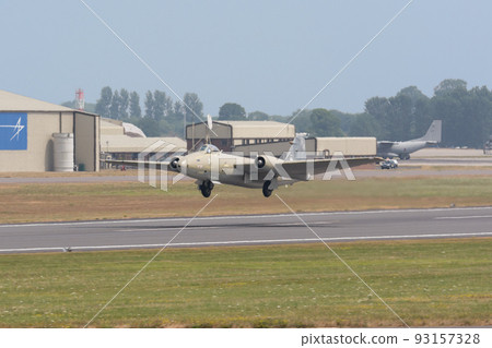 Royal Air Force Canberra PR9 high altitude reconnaissance aircraft taking off Royal Air Force Canberra PR9 high altitude reconnaissance aircraft taking off 93157328