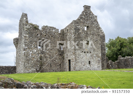 The beautiful Tully Castle by Enniskillen, County Fermanagh in Northern Ireland 93157350