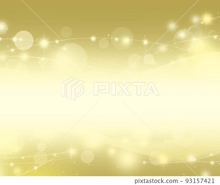 Glittering gold background illustration material of light, lines and soap bubbles Glittering gold background illustration material of light, lines and soap bubbles 93157421