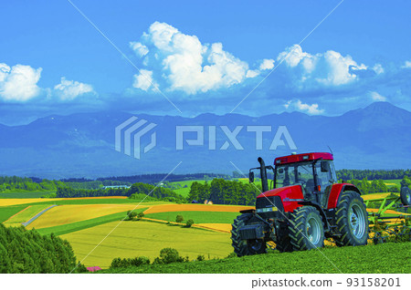 Beautiful hilly fields of Biei 93158201