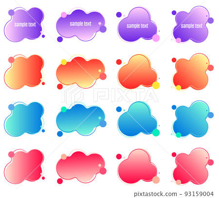 Heading set_gradation - Stock Illustration [93159004] - PIXTA
