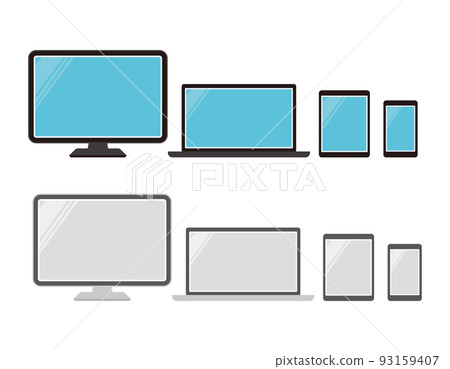 PC smartphone tablet vector illustration 93159407