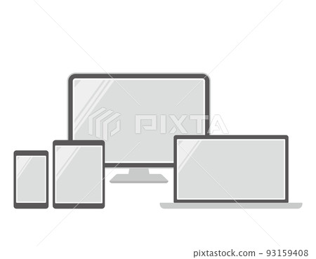 PC smartphone tablet vector illustration 93159408