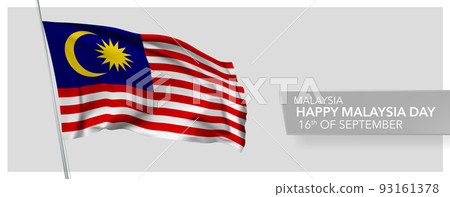Malaysia happy day greeting card, banner vector illustration. Malaysia happy day greeting card, banner vector illustration. 93161378