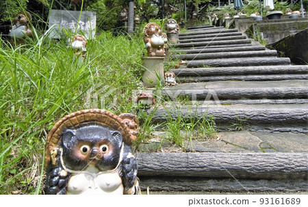 Stairs protected by tanuki Stairs protected by tanuki 93161689