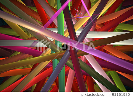 Geometry pattern. Random pipes. Glossy surface. Design template for flyers, Geometry pattern. Random pipes. Glossy surface. Design template for flyers, 93161920
