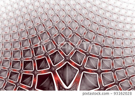 Fantasy hexagonal fractal design. Digital art. 3D rendering Fantasy hexagonal fractal design. Digital art. 3D rendering 93162028
