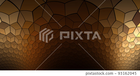 Fantasy shining fractal kaleidoscopic pattern. 93162045