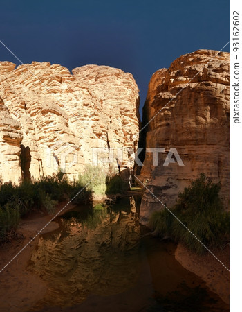 Bizzare rock formation at Essendilene, Tassili nAjjer national park, Algeria 93162602
