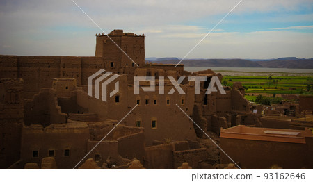 View to Ouarzazate old city aka Taourirt kasbah, Morocco 93162646