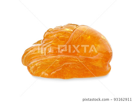 Orange slime isolated on white. Antistress toy Orange slime isolated on white. Antistress toy 93162911