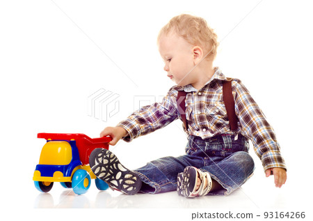 child with toy child with toy 93164266