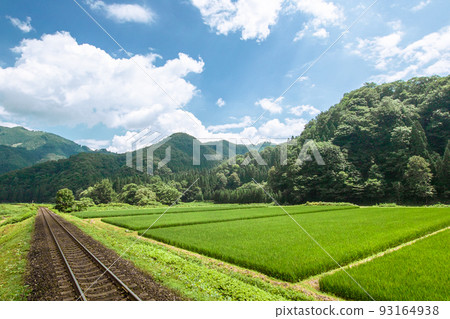 It is the scenery near Ani on the Akita Nairiku Jukan Railway 93164938