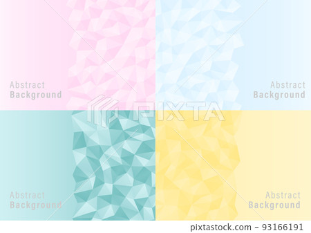 Abstract polygon backgrounds set of 4 geometry design templates for wallpaper, website, banner, poster. Abstract polygon backgrounds set of 4 geometry design templates for wallpaper, website, banner, poster. 93166191