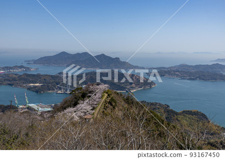 View from the summit of Mt. Sekizen in spring (Iwagi Island, Ehime Prefecture) View from the summit of Mt. Sekizen in spring (Iwagi Island, Ehime Prefecture) 93167450