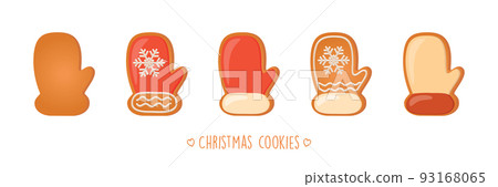 christmas cookies gingerbread set with different icing and sugar decoration santa claus glove christmas cookies gingerbread set with different icing and sugar decoration santa claus glove 93168065
