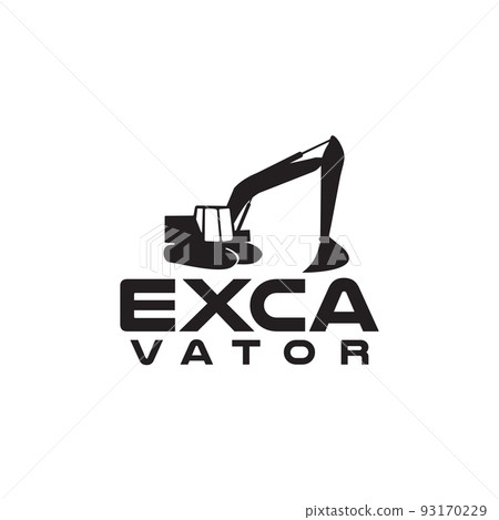 Excavator car icon logo design 93170229