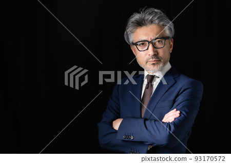 Male business black background 93170572